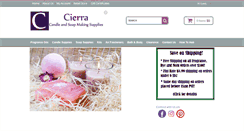 Desktop Screenshot of cierracandles.com